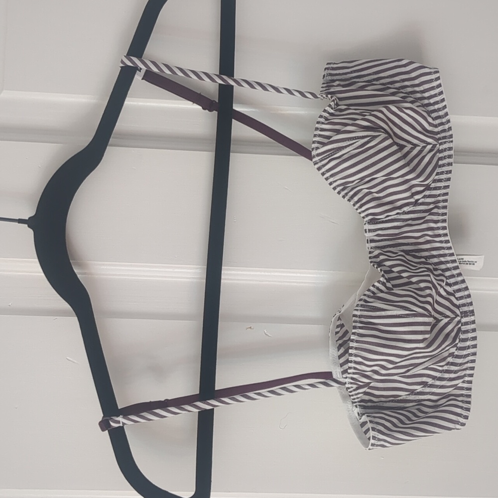 NWT Pink Victoria's Secret Purple and White Striped Bra